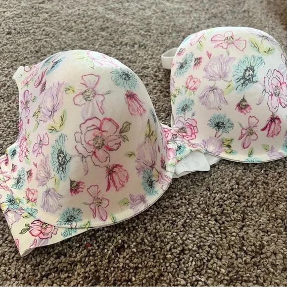 Secret Treasures 52469 Women Floral Light Lined Back Smoothing T Shirt Bra 40DDD - Picture 6 of 13